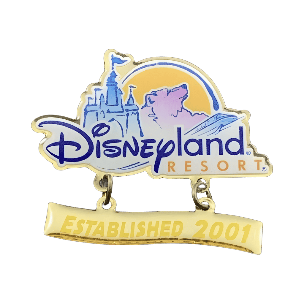 Disneyland Resort “Established 2001” Dangle Disney pin
