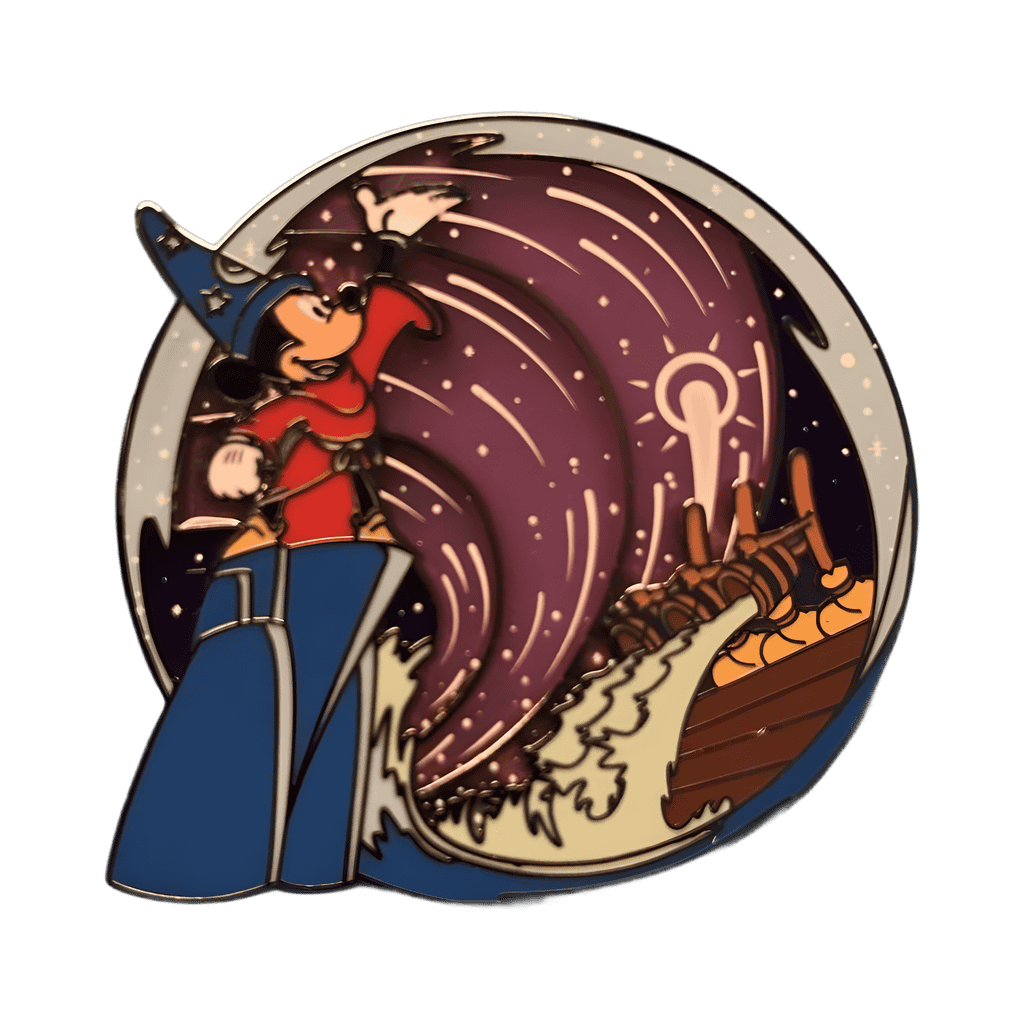 Version #3 - Pink Waves Disney pin