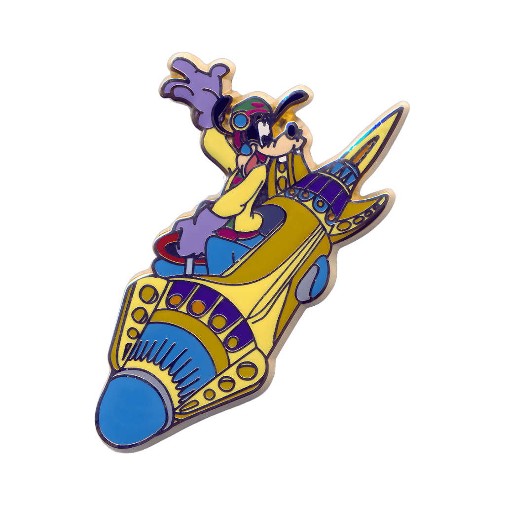 Goofy Riding the Orbitron Disney pin