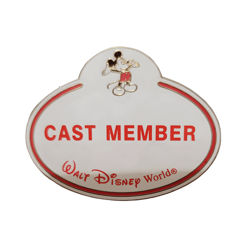 Cast Member Name Tag Disney pin