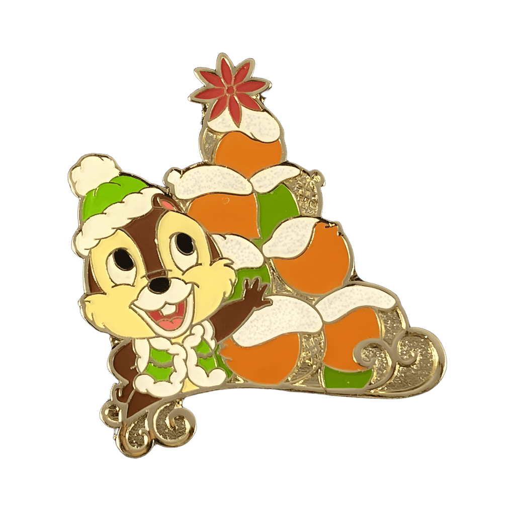 Colors of Christmas 2017 - Chip with Acorn Tree Disney pin