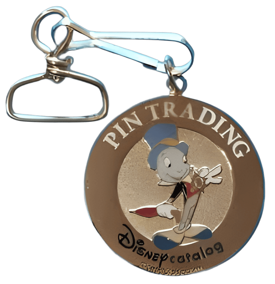 Jiminy Cricket Pin Trading Medallion Disney pin