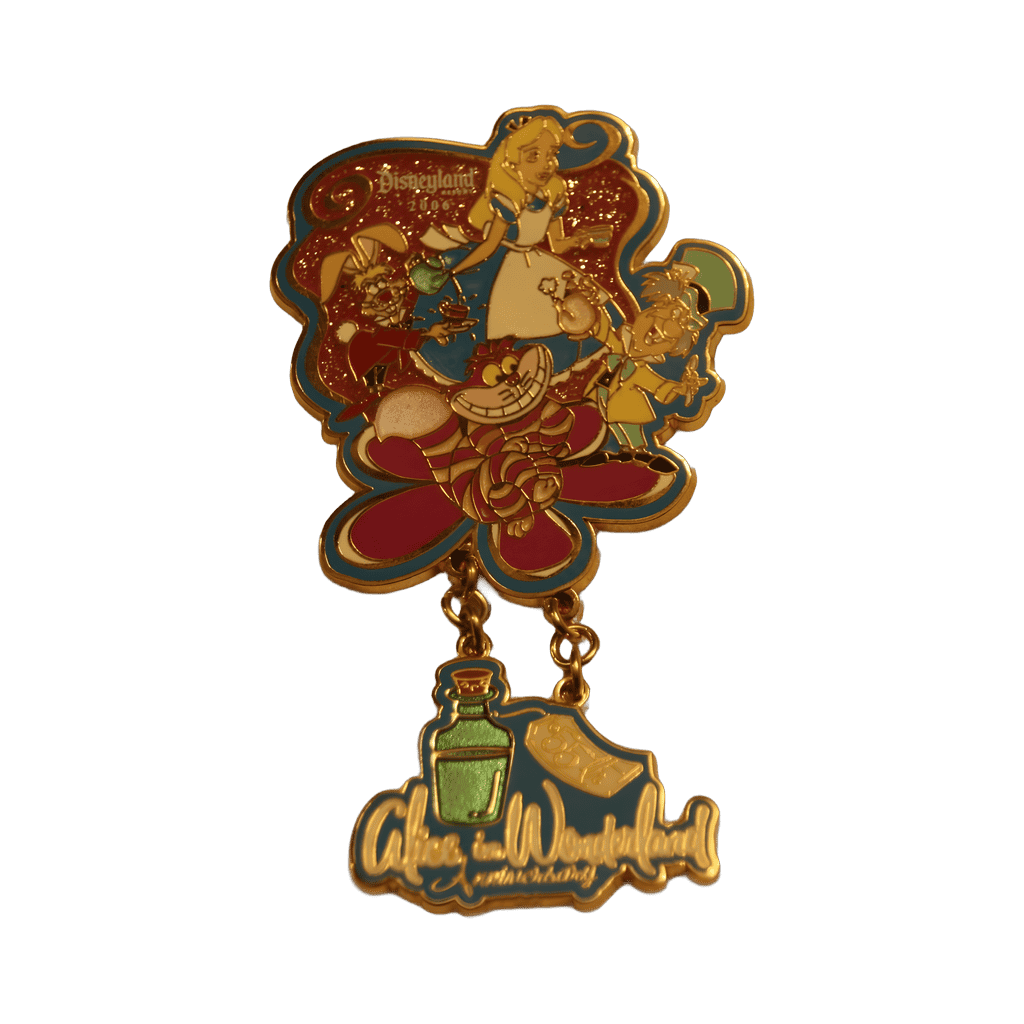 55th Anniversary - Alice, Cheshire Cate, March Hare and Mad Hatter Disney pin