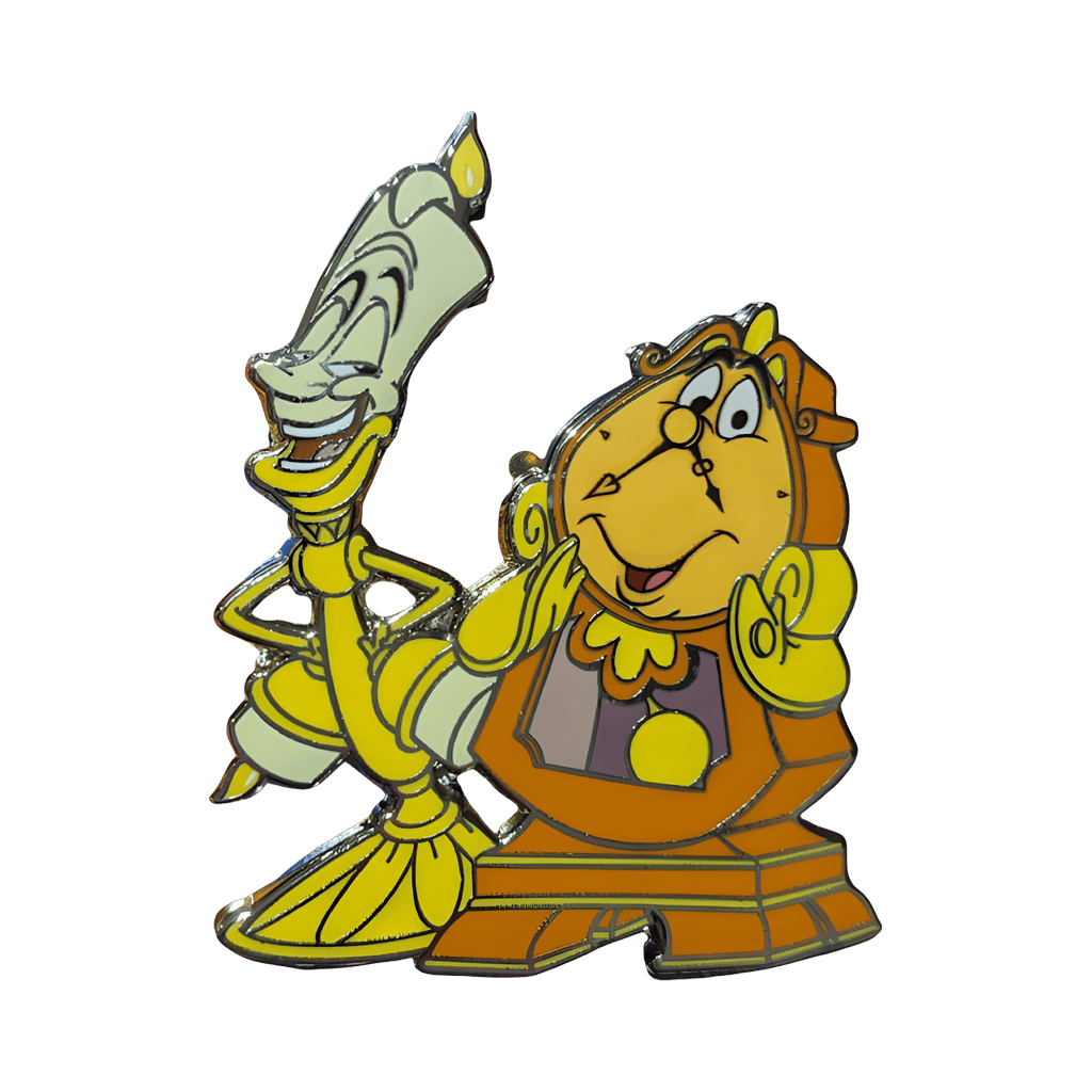 Cogsworth and Lumiere Disney pin