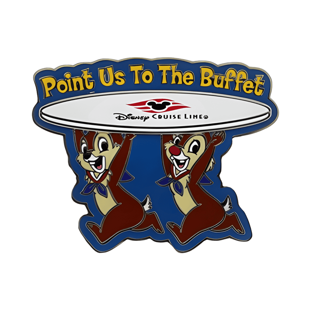 Point Us to the Buffet! - Chip and Dale with Surfboard Disney pin