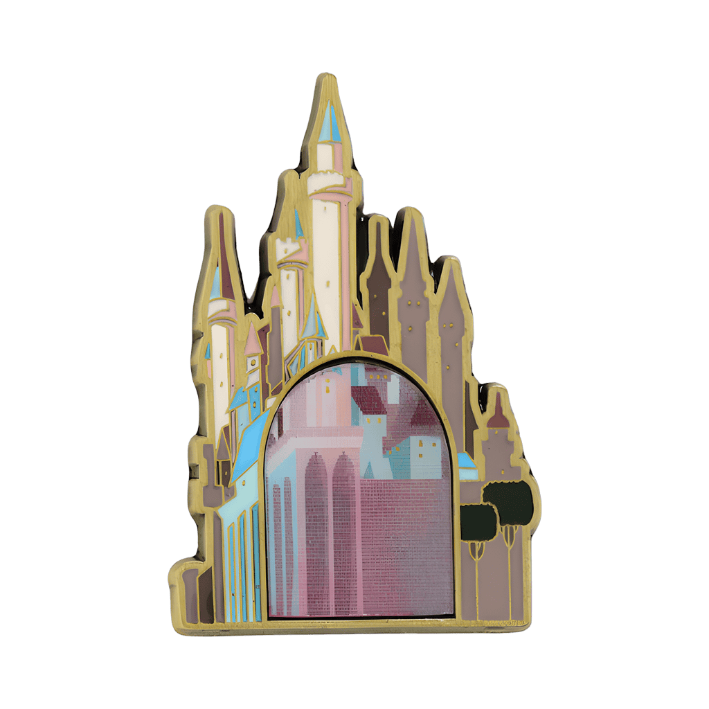 Sleeping Beauty Castle Lenticular Disney pin