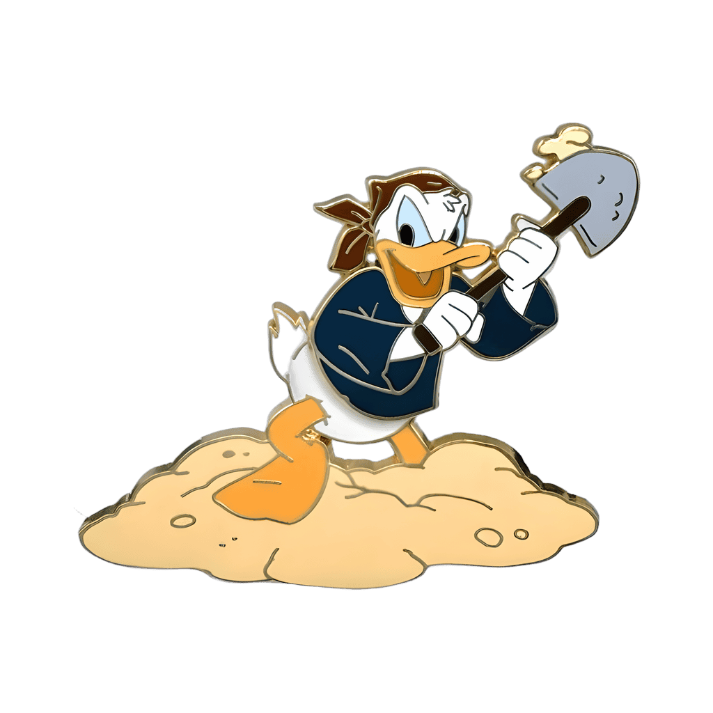 Donald Duck with a Shovel Disney pin