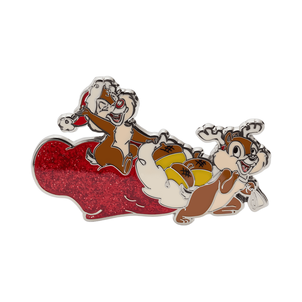 Chip & Dale with Stocking Full of Nuts Disney pin