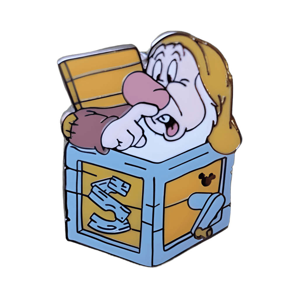 Sneezy Jack-in-the-Box Disney pin