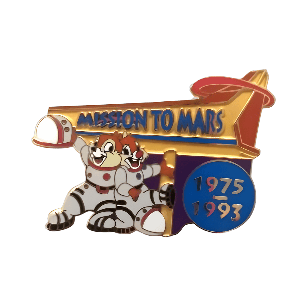 Astronaut Chip & Dale - Mission to Mars 1973-1993 Disney pin