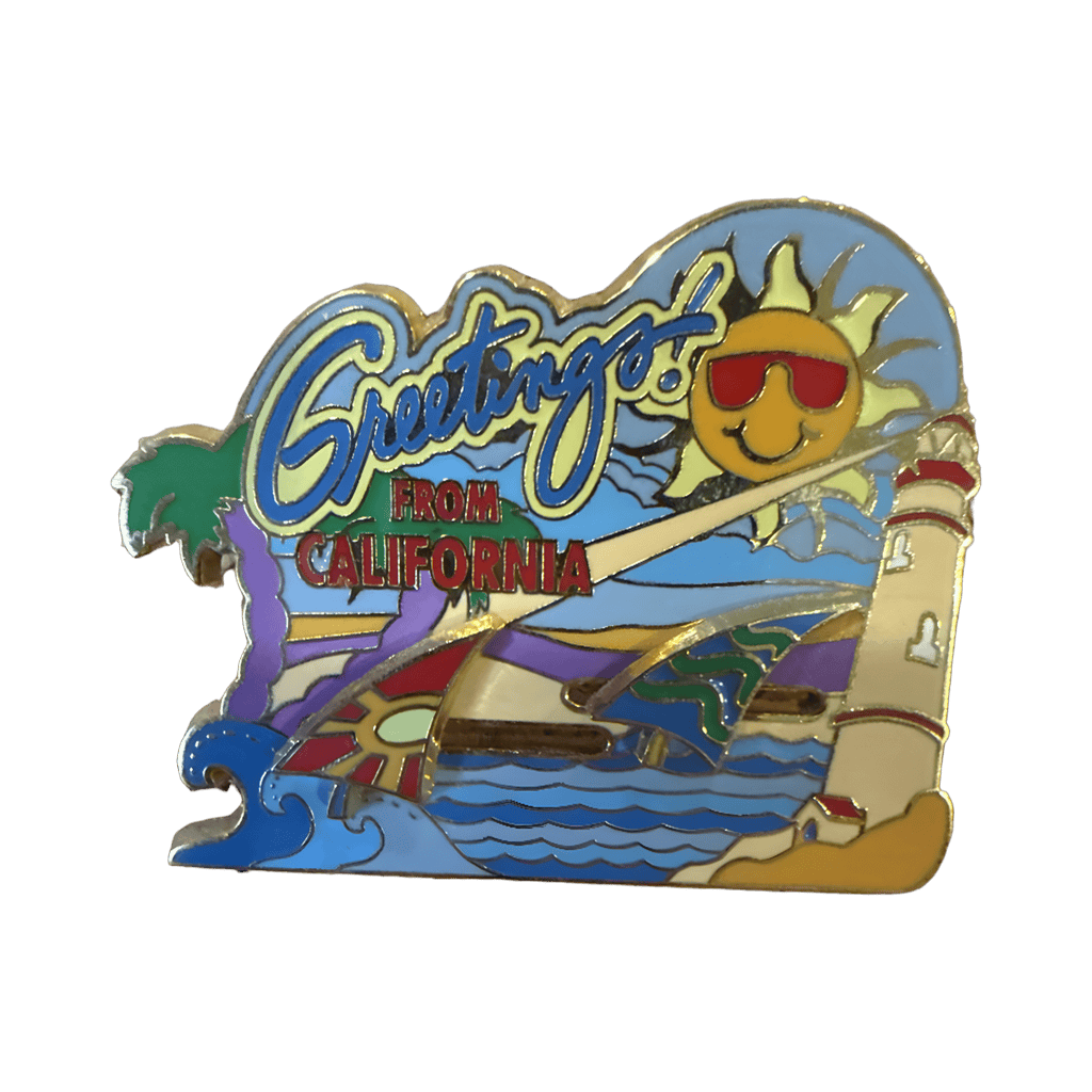 Greetings from California Disney pin