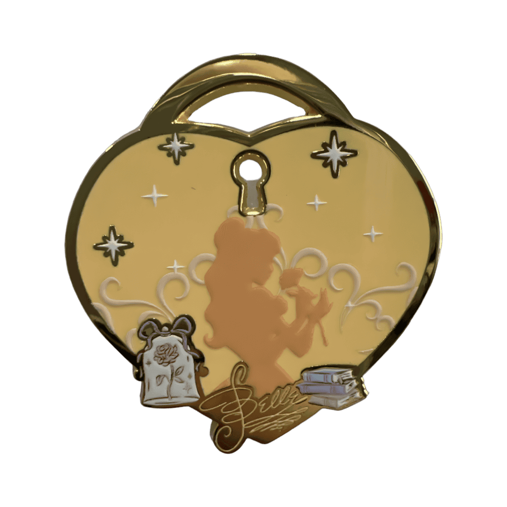 Belle Lock Disney pin