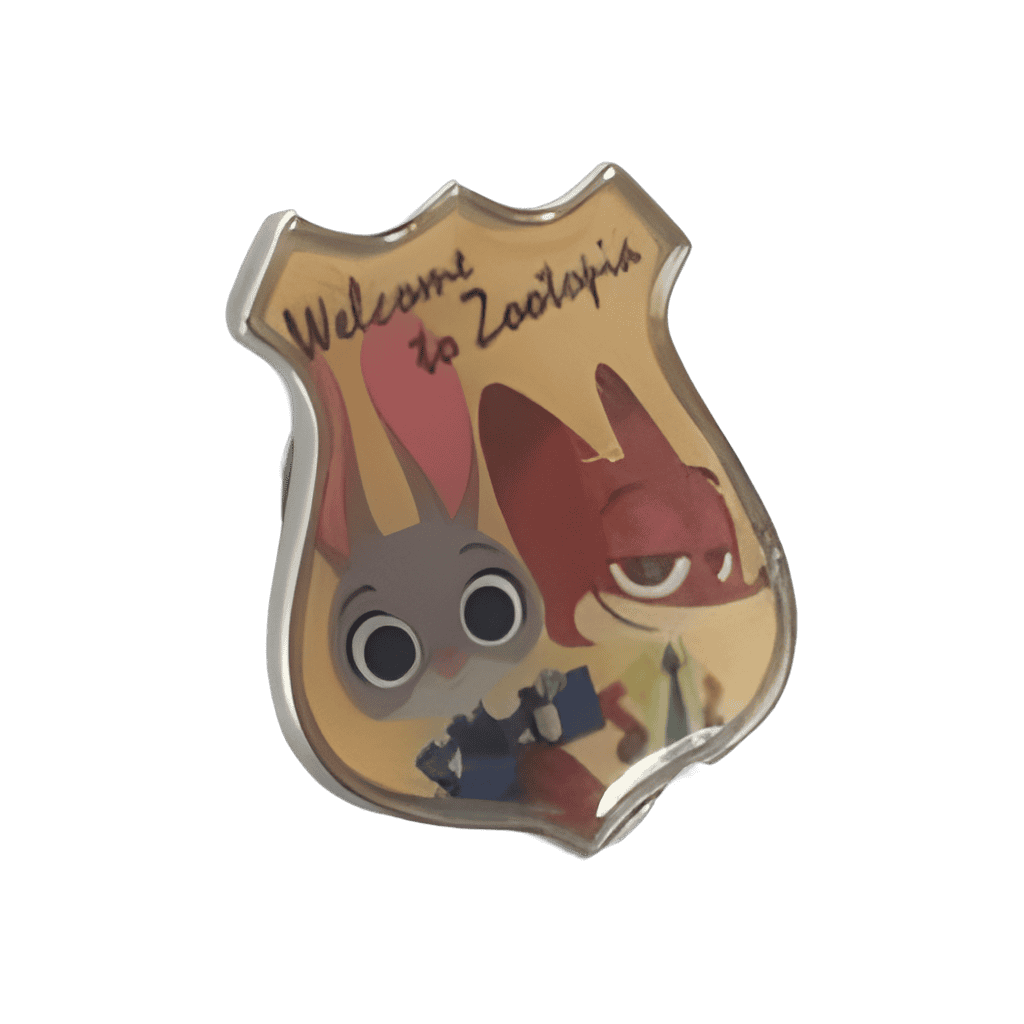 Welcome to Zootopia Badge Disney pin