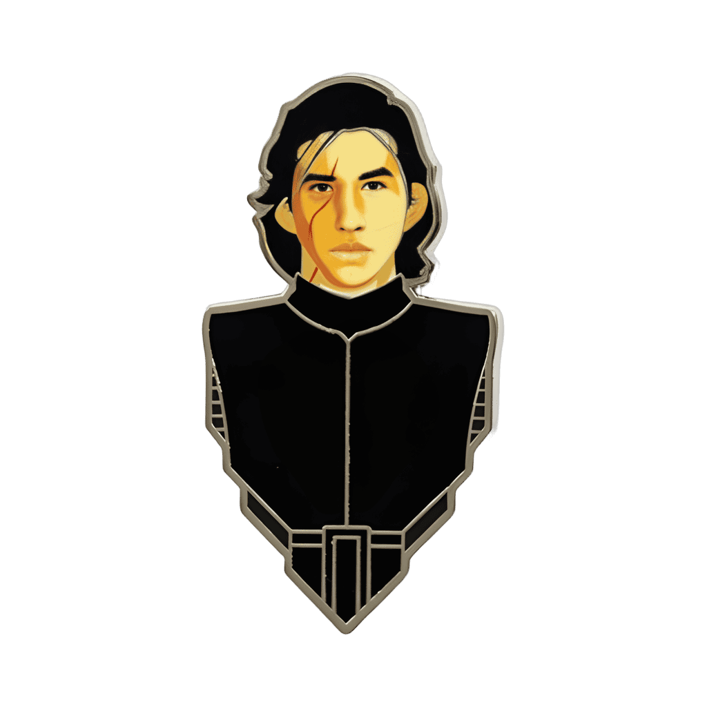Helmetless Kylo Ren Disney pin