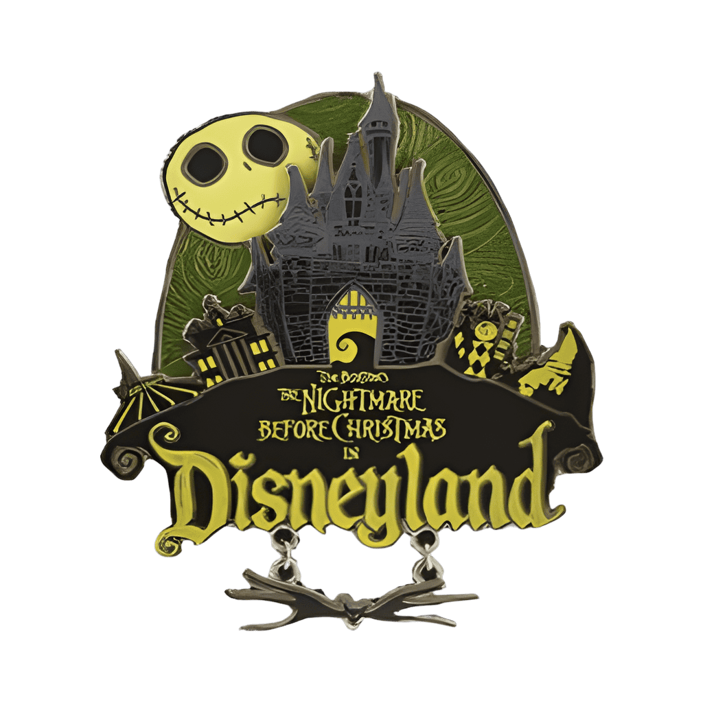 Jack Skellington Moon and Castle Logo Jumbo with Dangle Disney pin