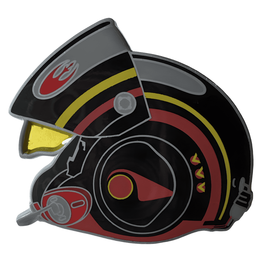 Black and Red Resistance Helmet Disney pin