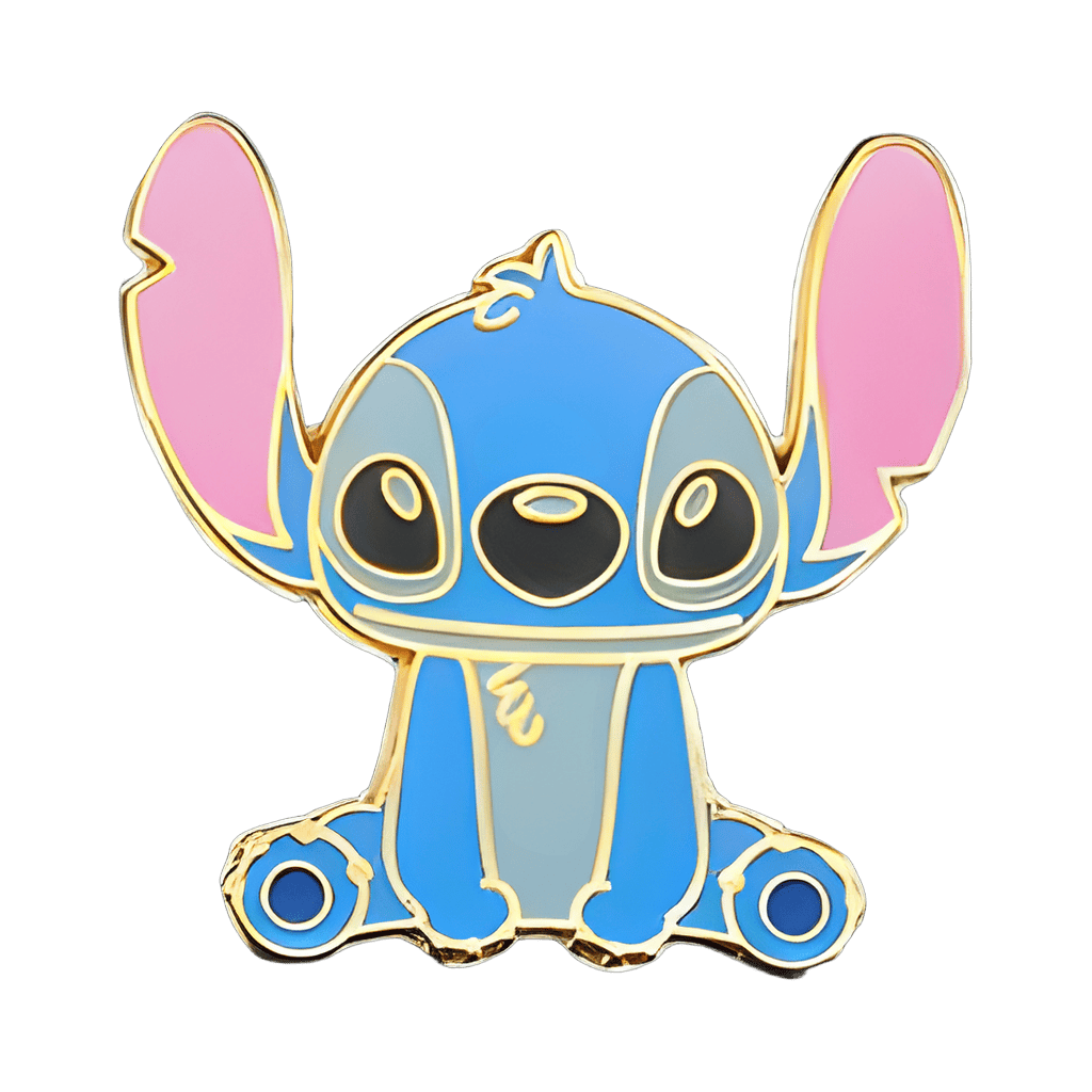 Stitch sitting Disney pin
