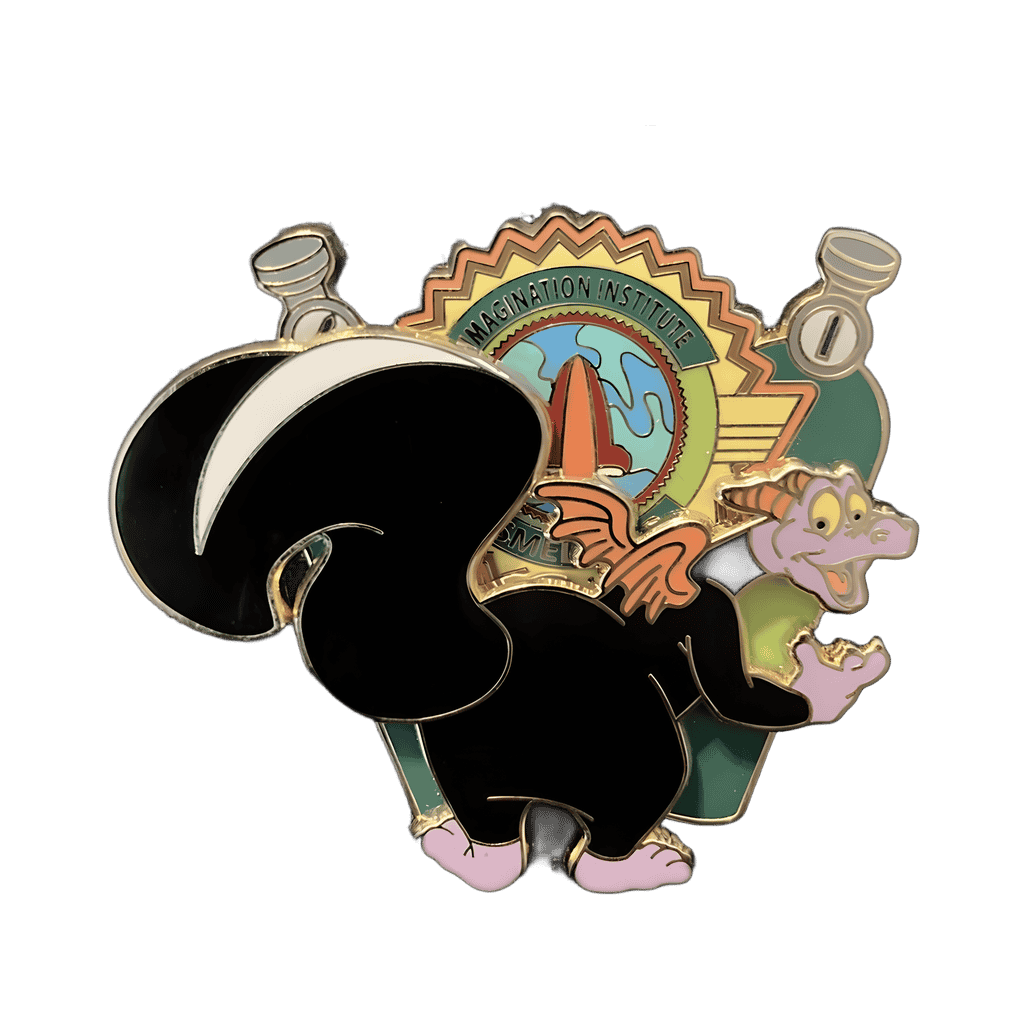 Figment as a skunk at Smell Lab Disney pin