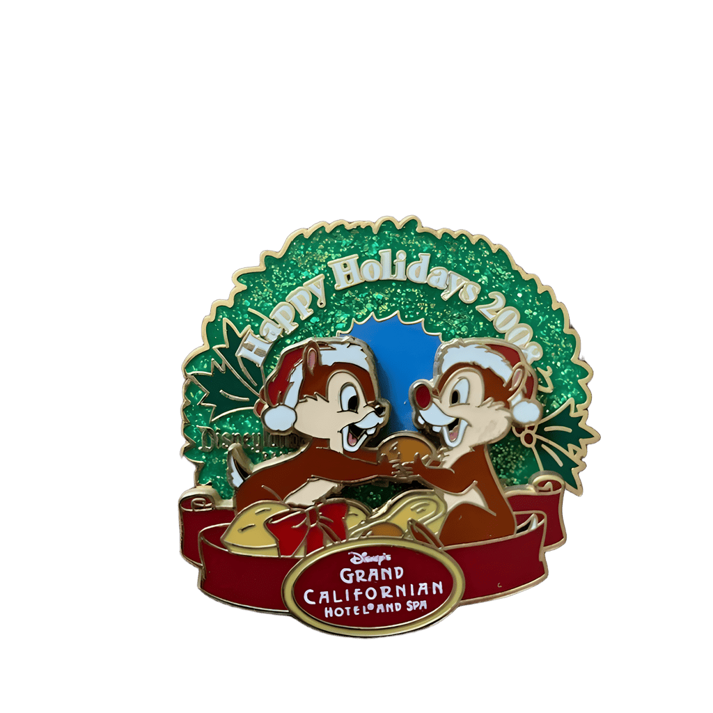 Grand Californian Hotel & Spa - Chip & Dale Wreath Disney pin