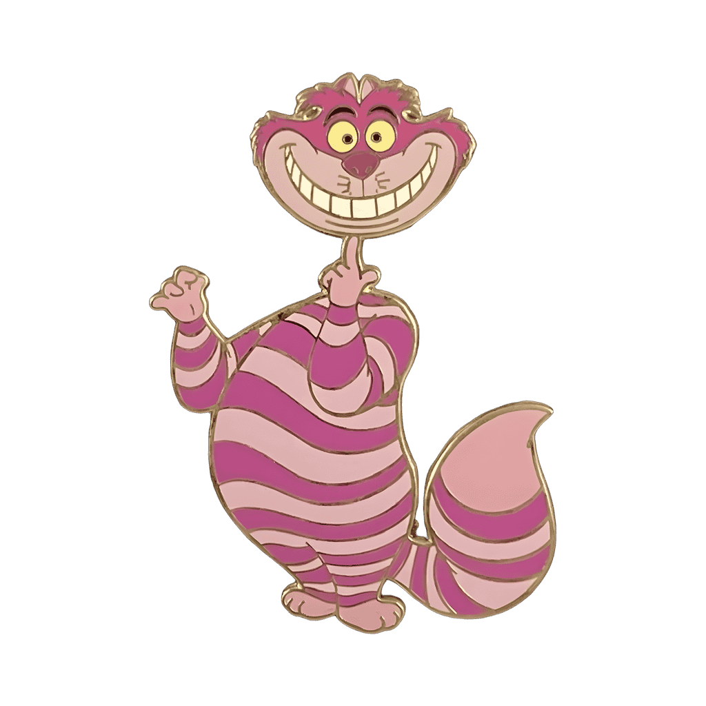 Cheshire Cat with Head on Finger Disney pin