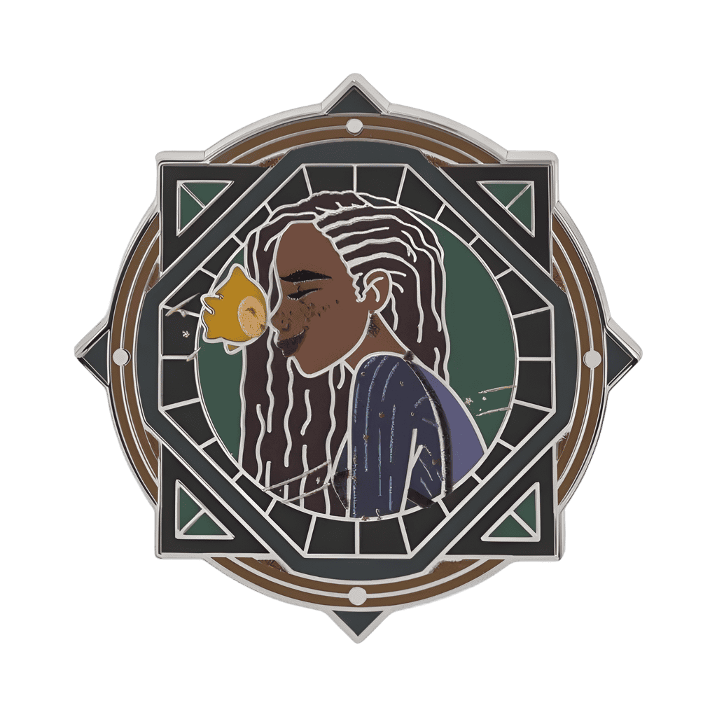 Asha and Star Touching Noses Disney pin