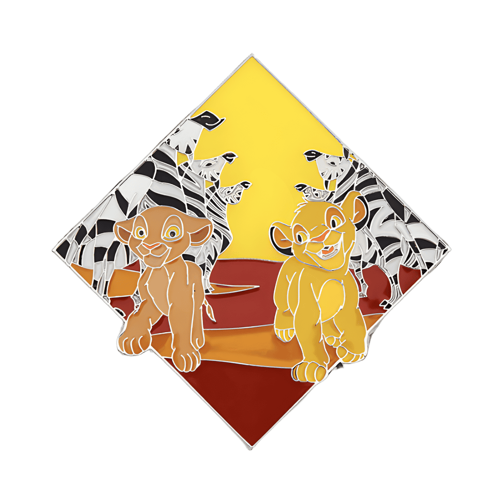 Simba and Nala with Zebras Disney pin