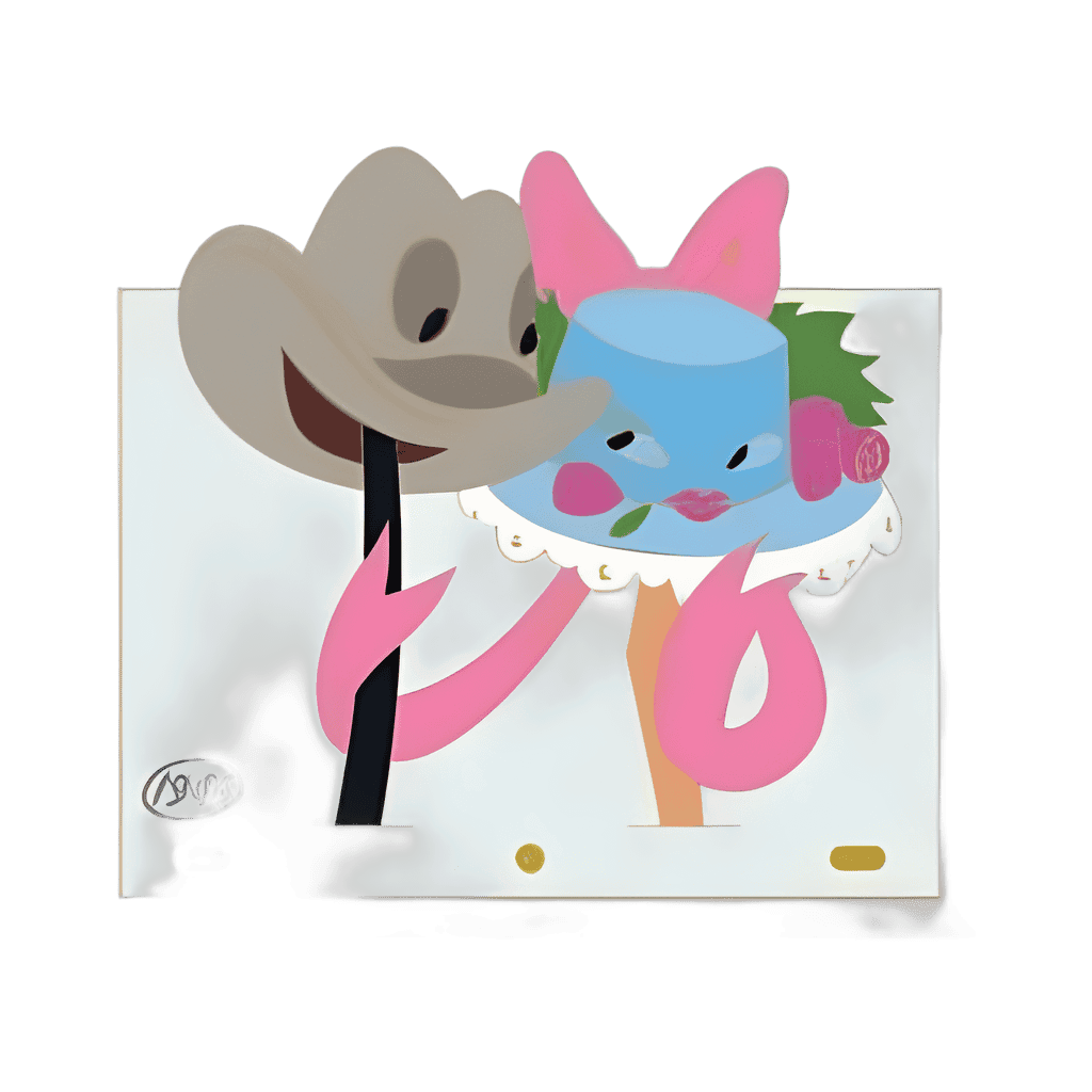 Johnny Fedora and Alice Blue Bonnet Disney pin