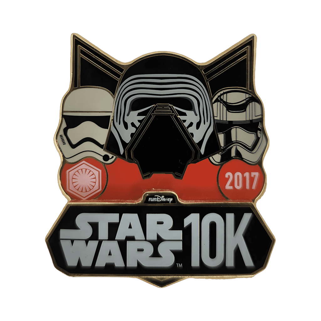 10k Run - Kylo Ren, Captain Phasma, and Stormtrooper Disney pin