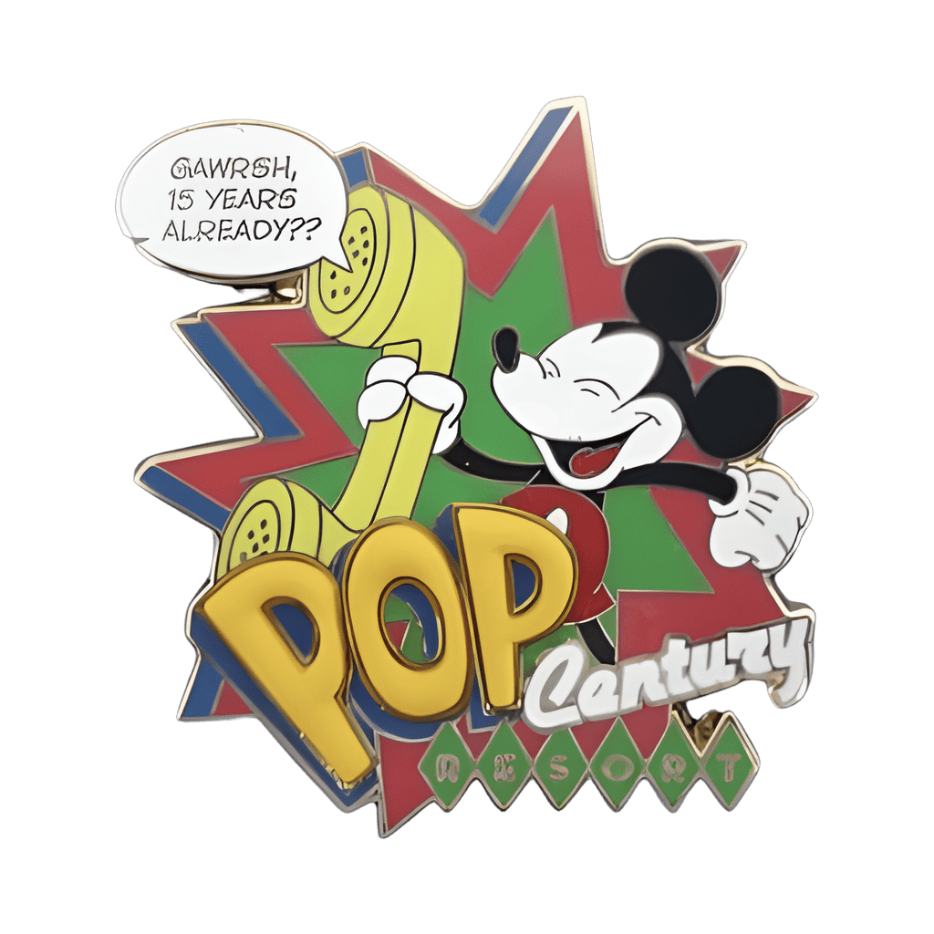 Gawrsh, 15 Years Already? - Mickey with Phone Disney pin