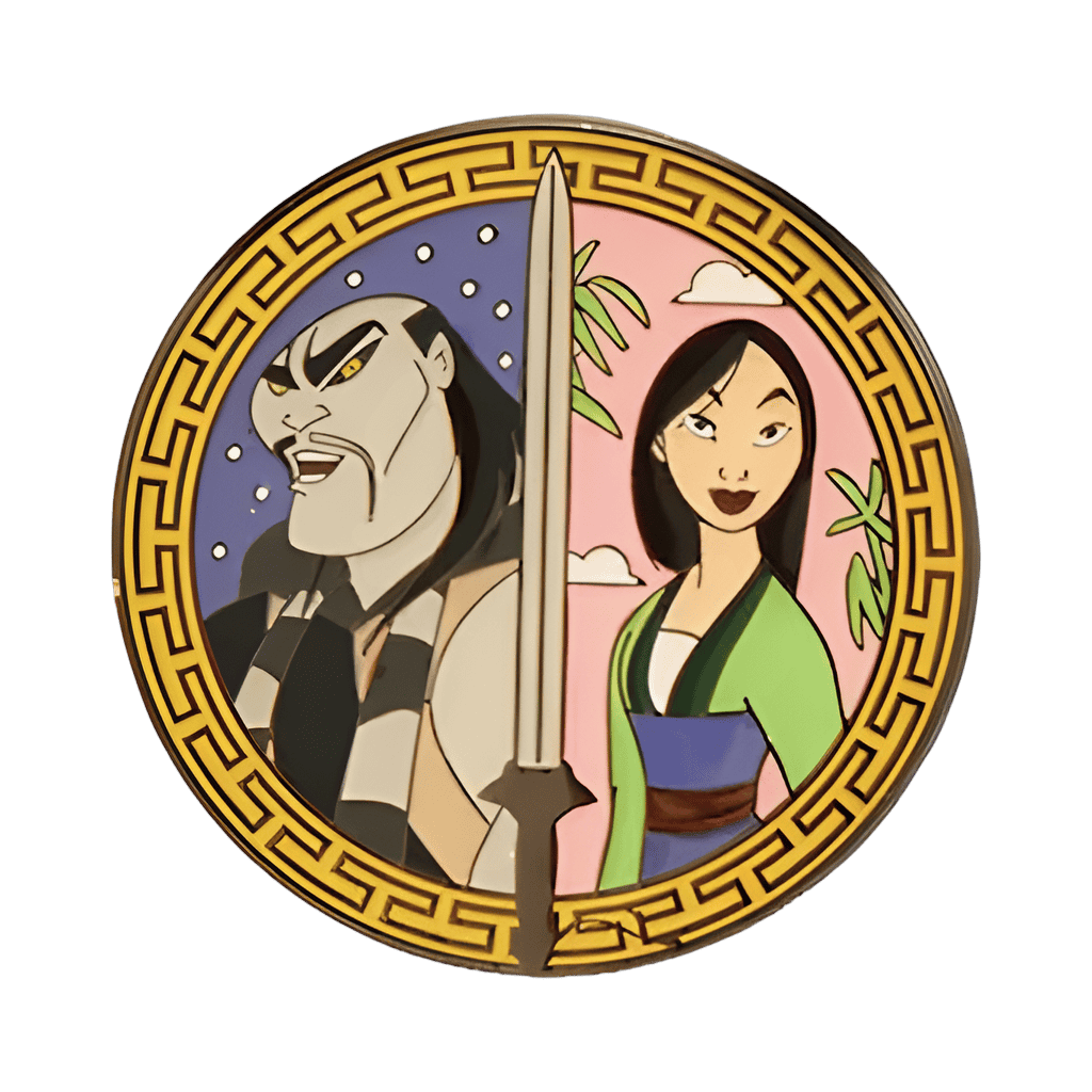 Shan Yu and Mulan Disney pin