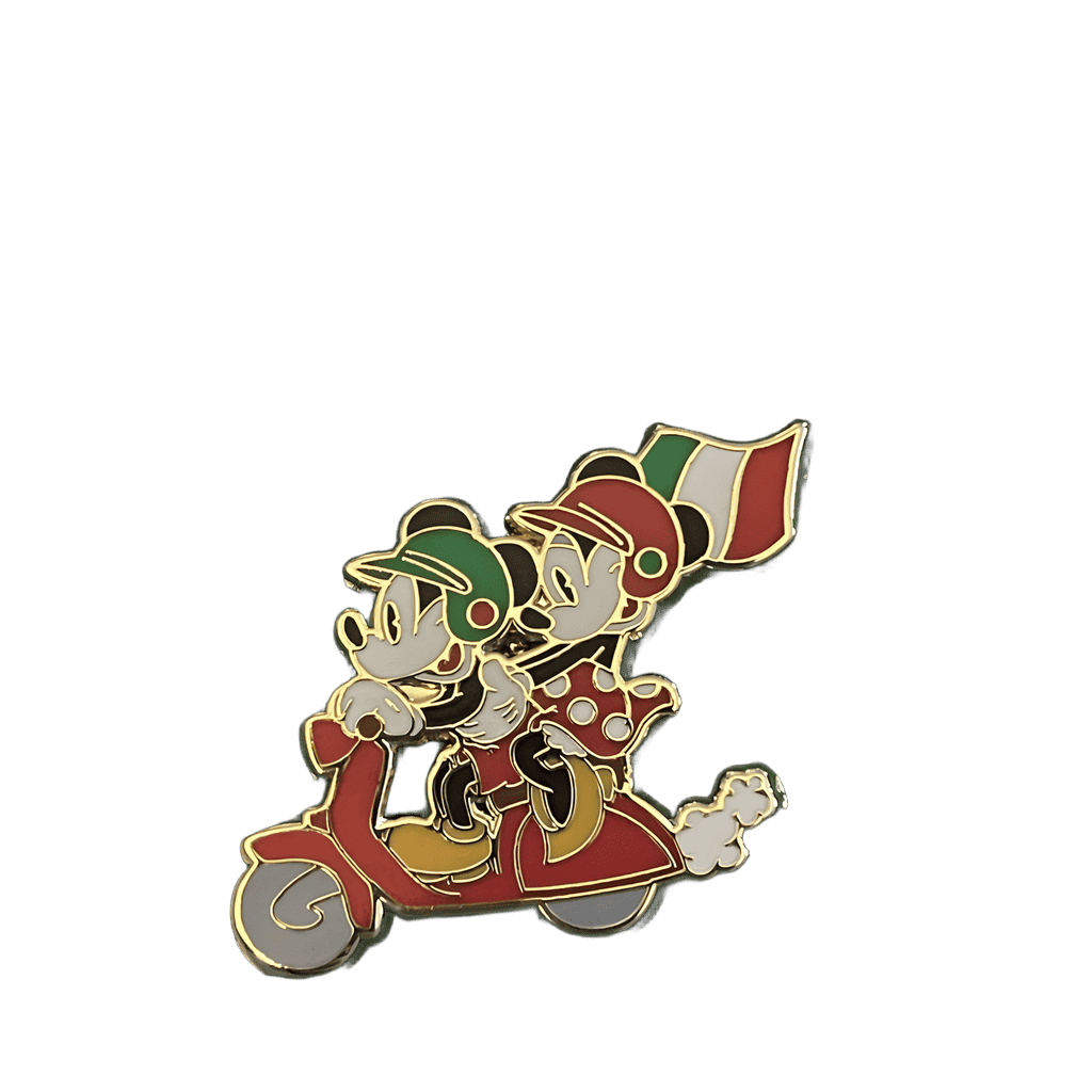 Mickey and Minnie on Vespa Disney pin