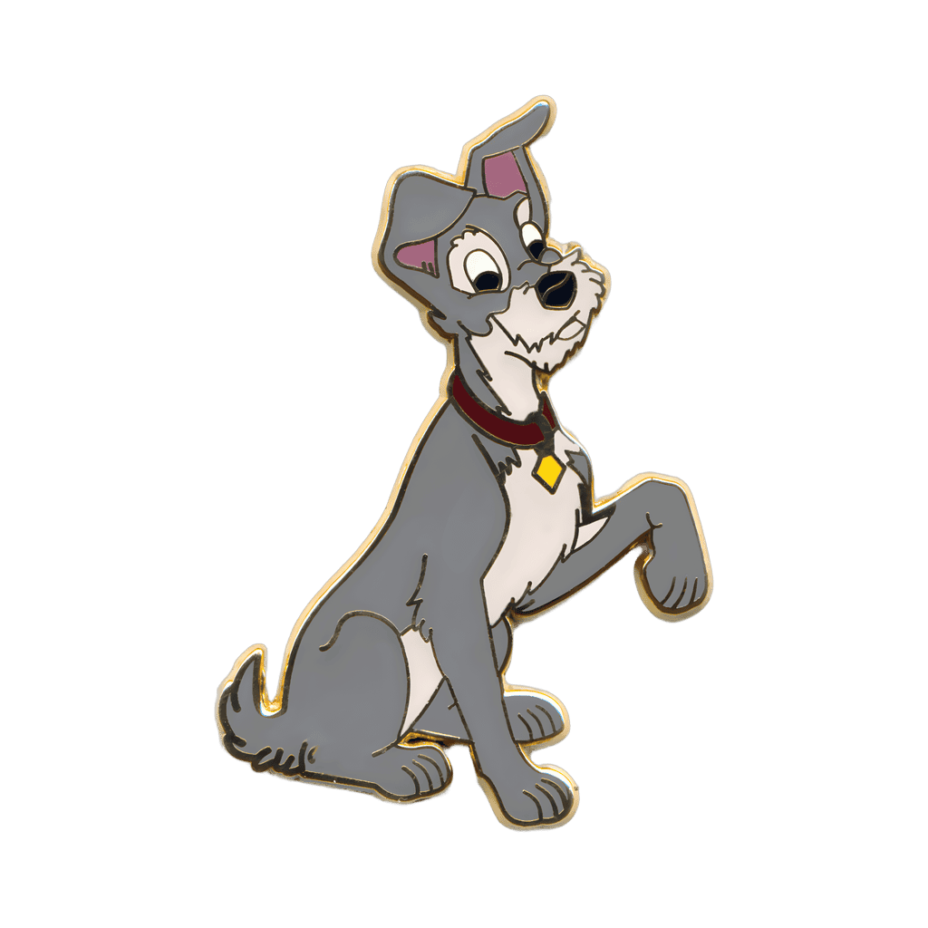 Tramp with Paw Up Disney pin
