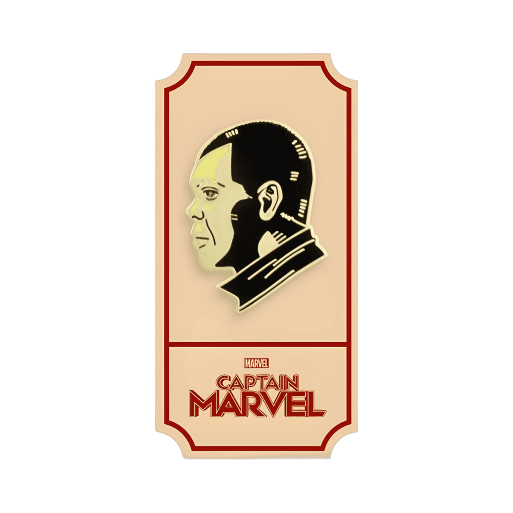 Nick Fury as he appeared in Captain Marvel Disney pin