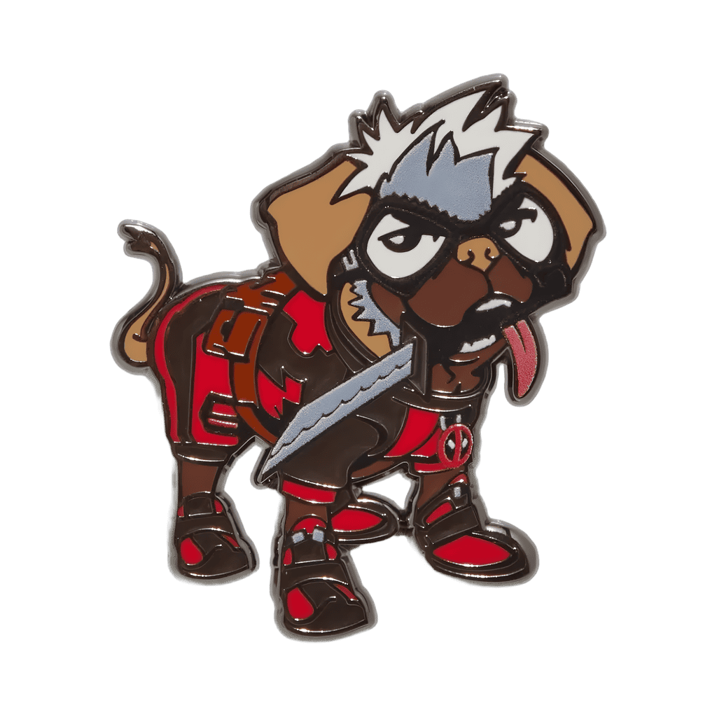 Marvel Deadpool & Wolverine Dogpool Play Dead Enamel Pin - BoxLunch Exclusive Disney pin