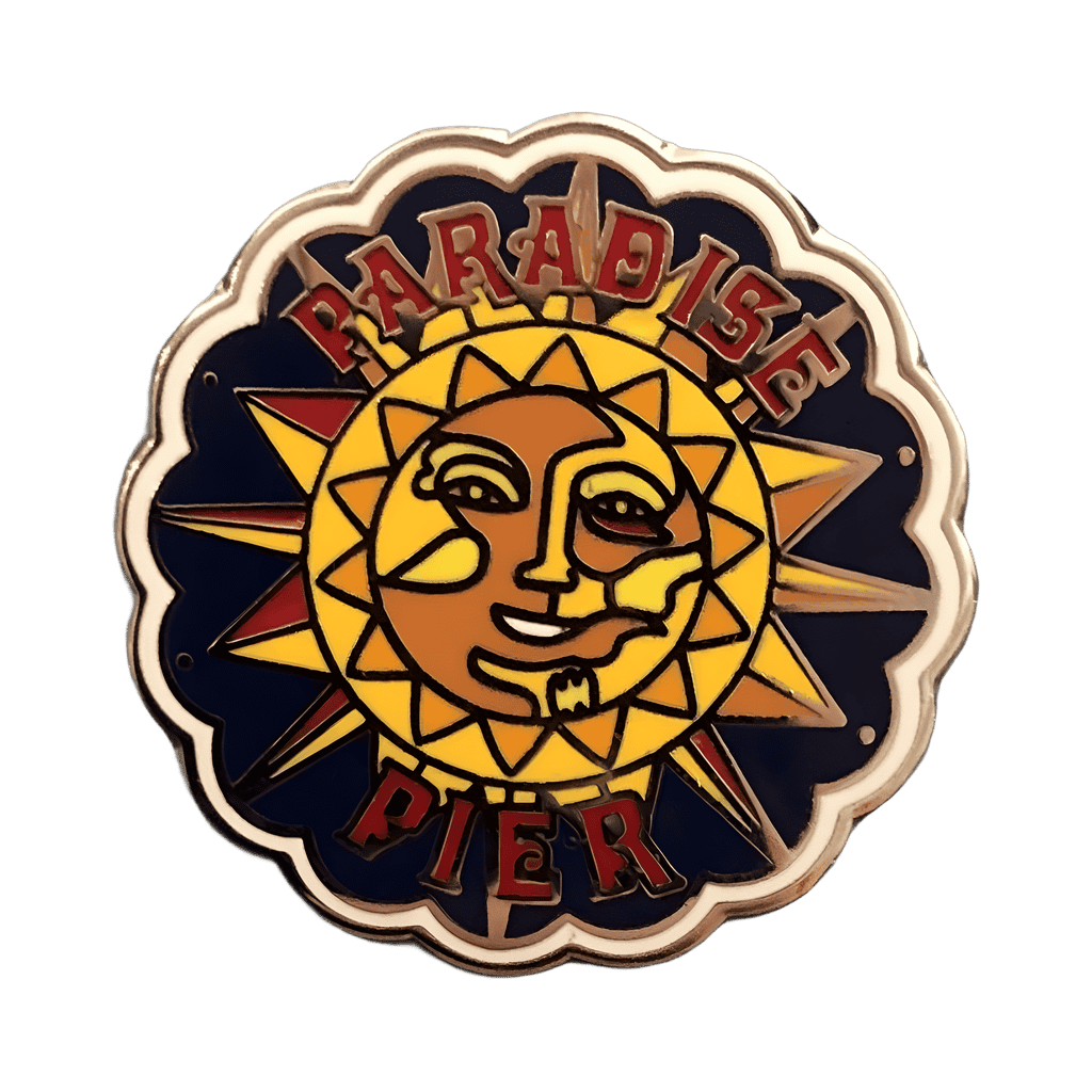 Paradise Pier Sun Disney pin