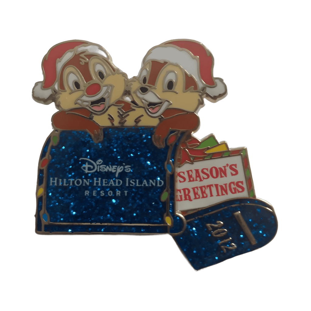 Disney's Hilton Head - Chip and Dale - Season's Greetings Disney pin