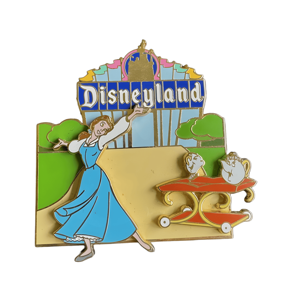 Belle, Mrs. Potts, & Chip at Disneyland Marquee Disney pin