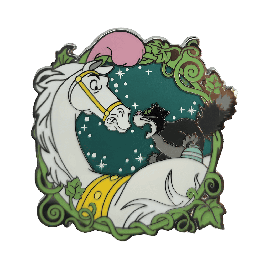 Lucifer and Carriage Horse Gus Disney pin