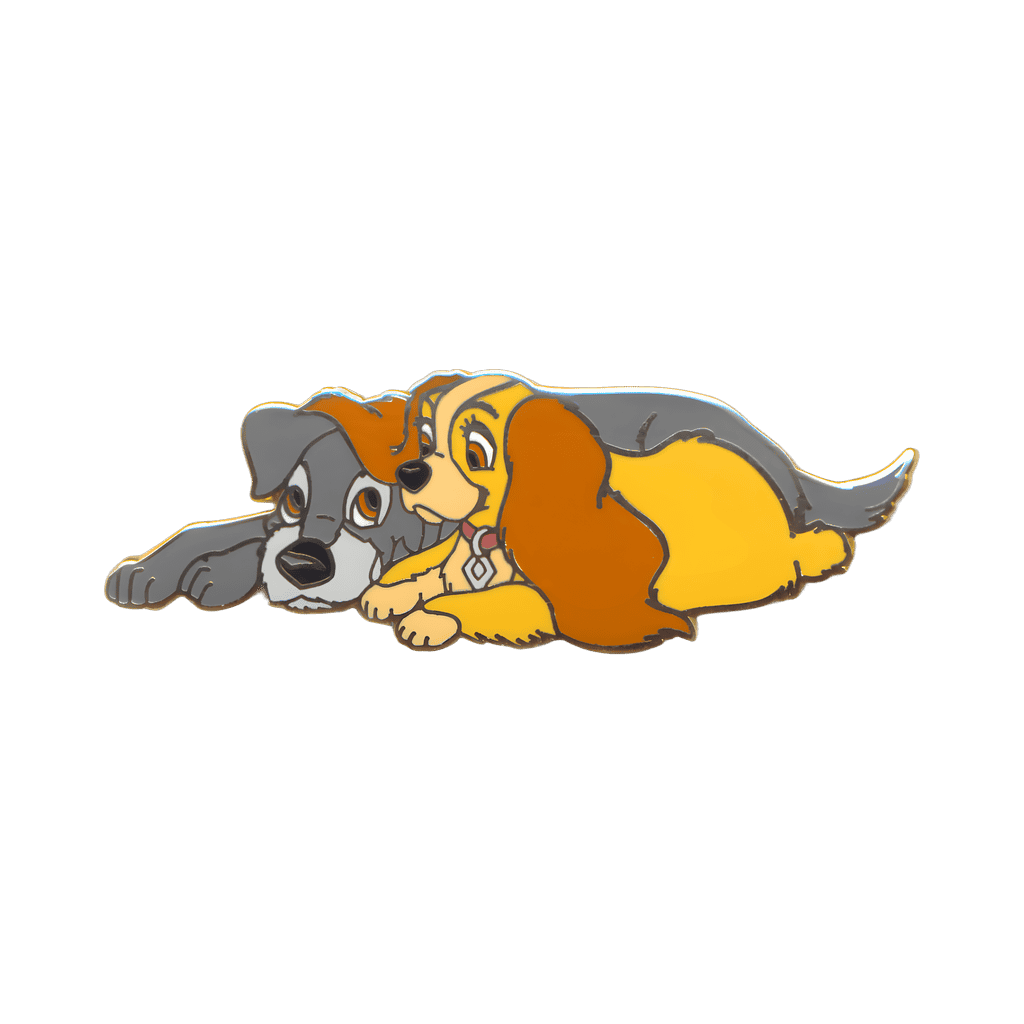 Lady & Tramp Lying Down Disney pin