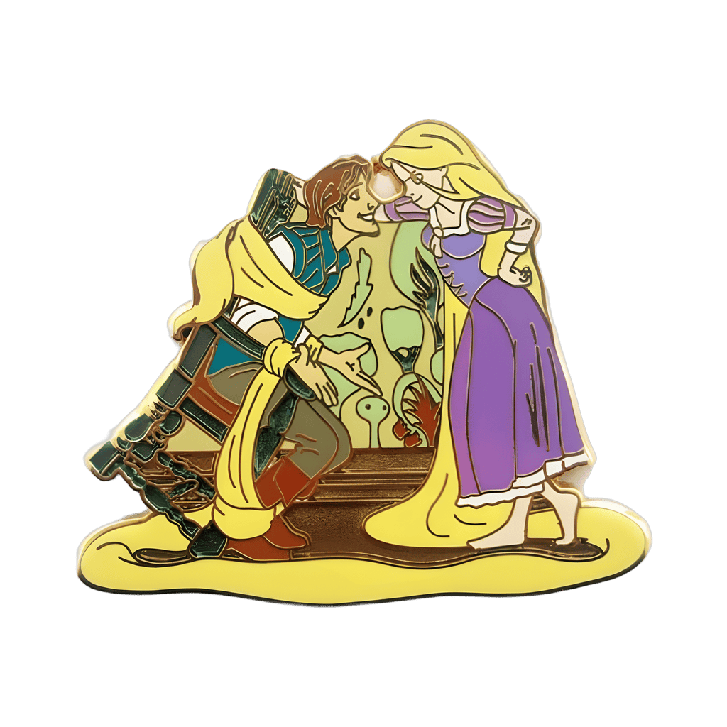 Rapunzel and Flynn in Chair Disney pin
