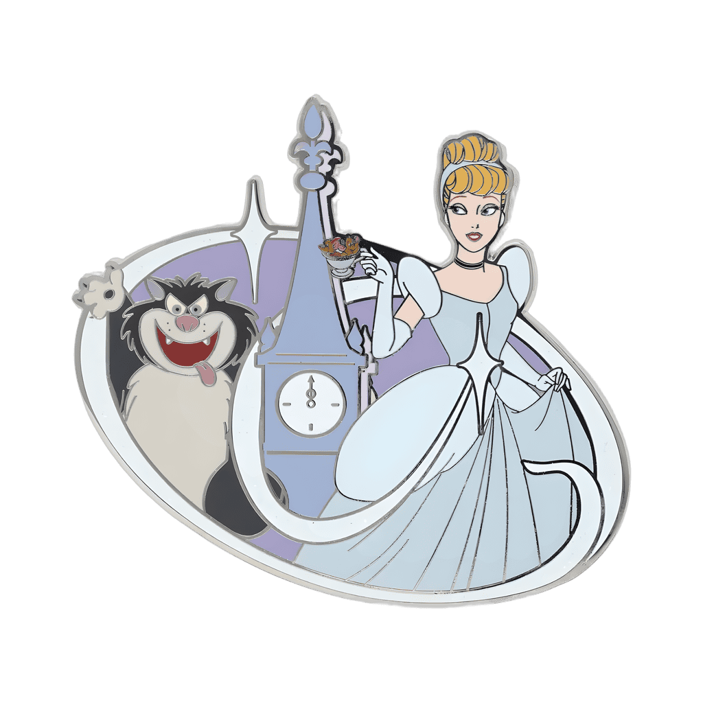 Cinderellas Clock Tower with Lucifer Disney pin