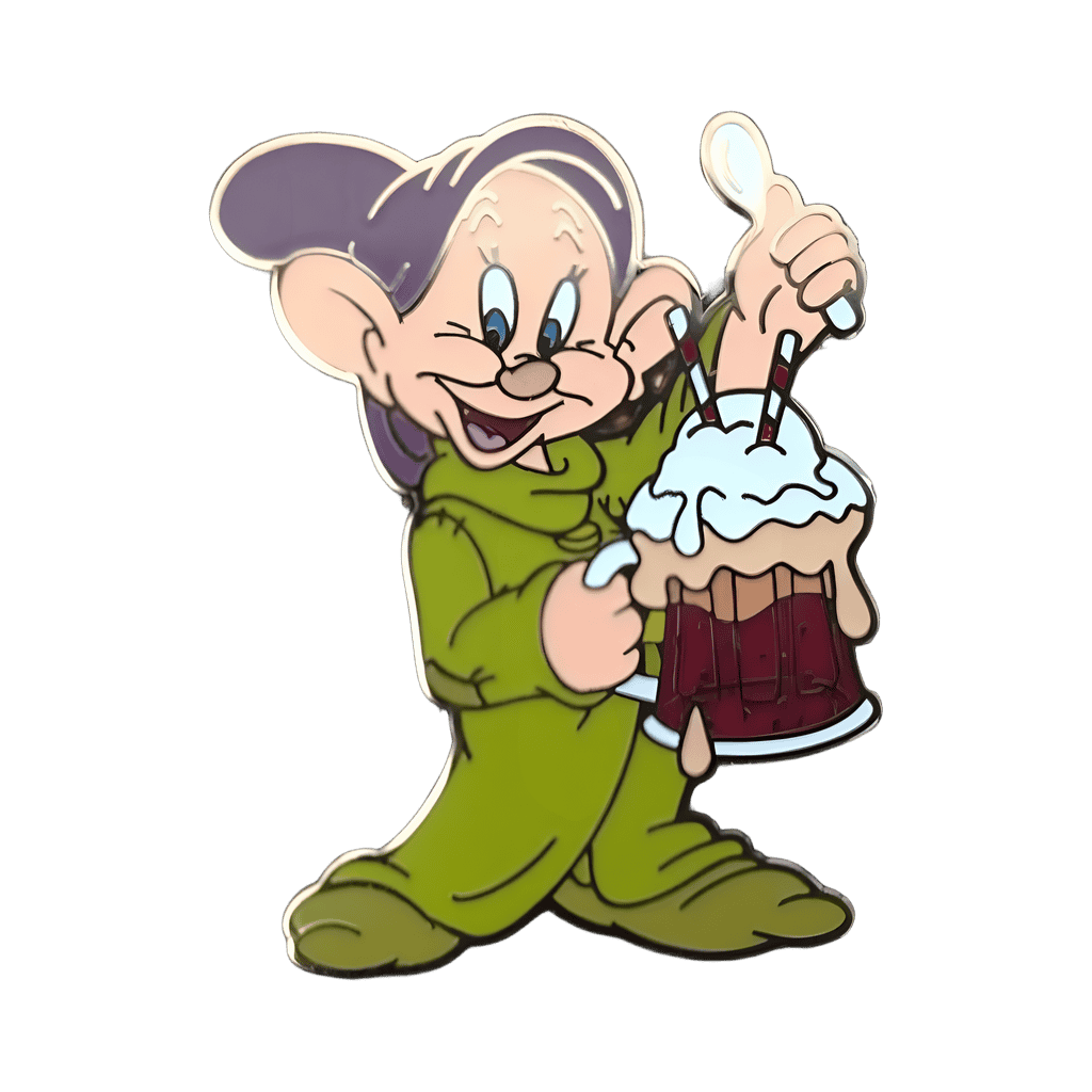 Dopey with Root Beer Float Disney pin