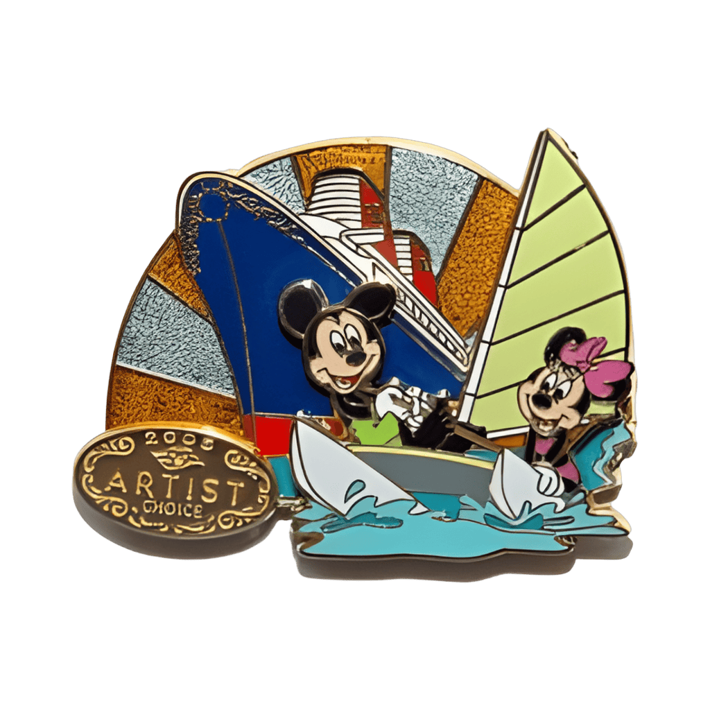 Mickey and Minnie Catamaran Disney pin