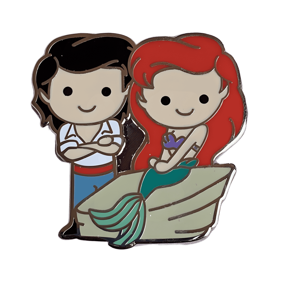 Ariel and Eric Disney pin