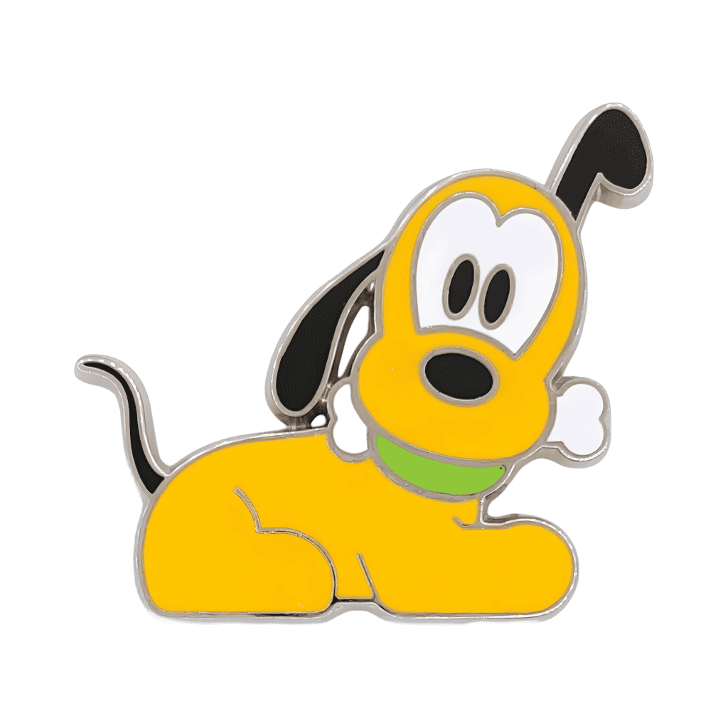 Pluto with Bone Disney pin