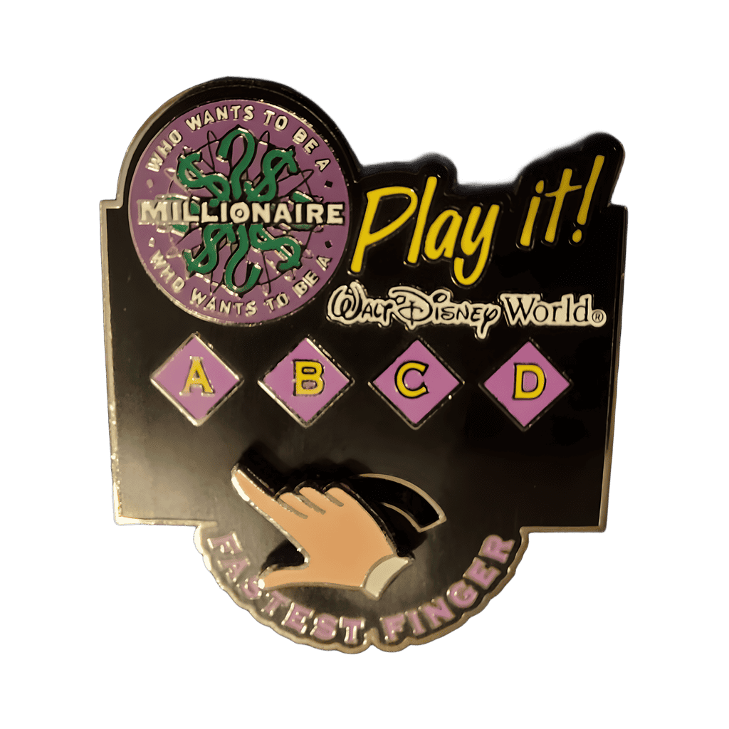 Fastest Finger - Who Wants To Be A Millionaire Disney pin