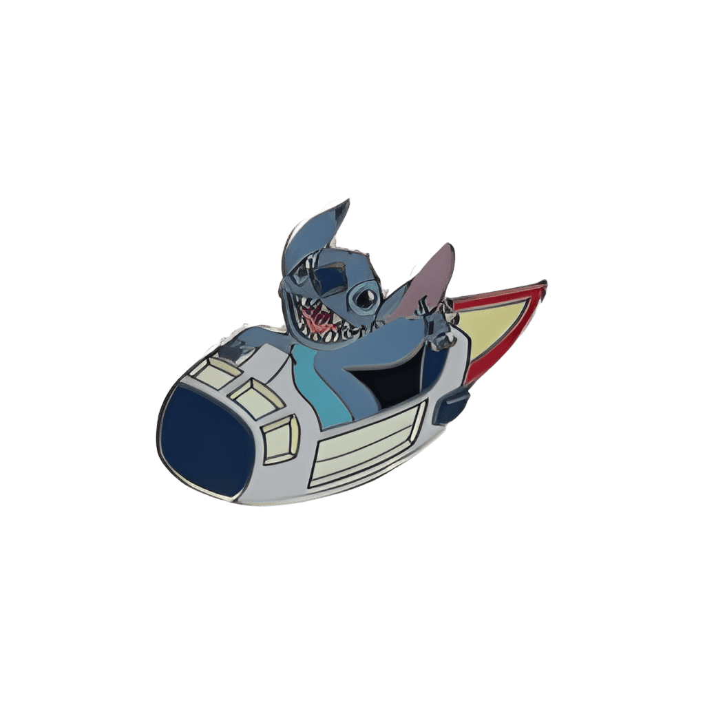 Rides Mystery Collection - Stitch on Space Mountain Rocket Disney pin