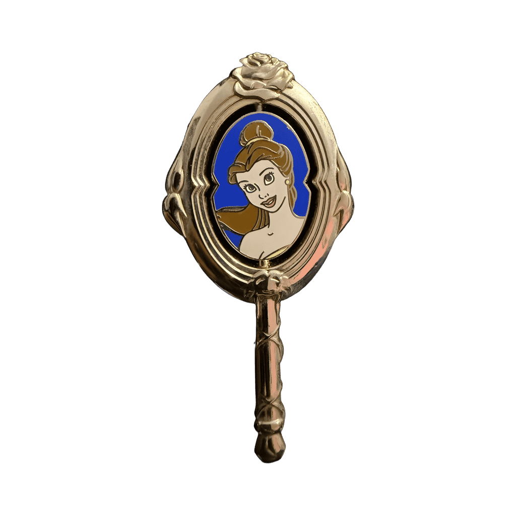 Belle and Beast Enchanted Mirror Spinner Disney pin