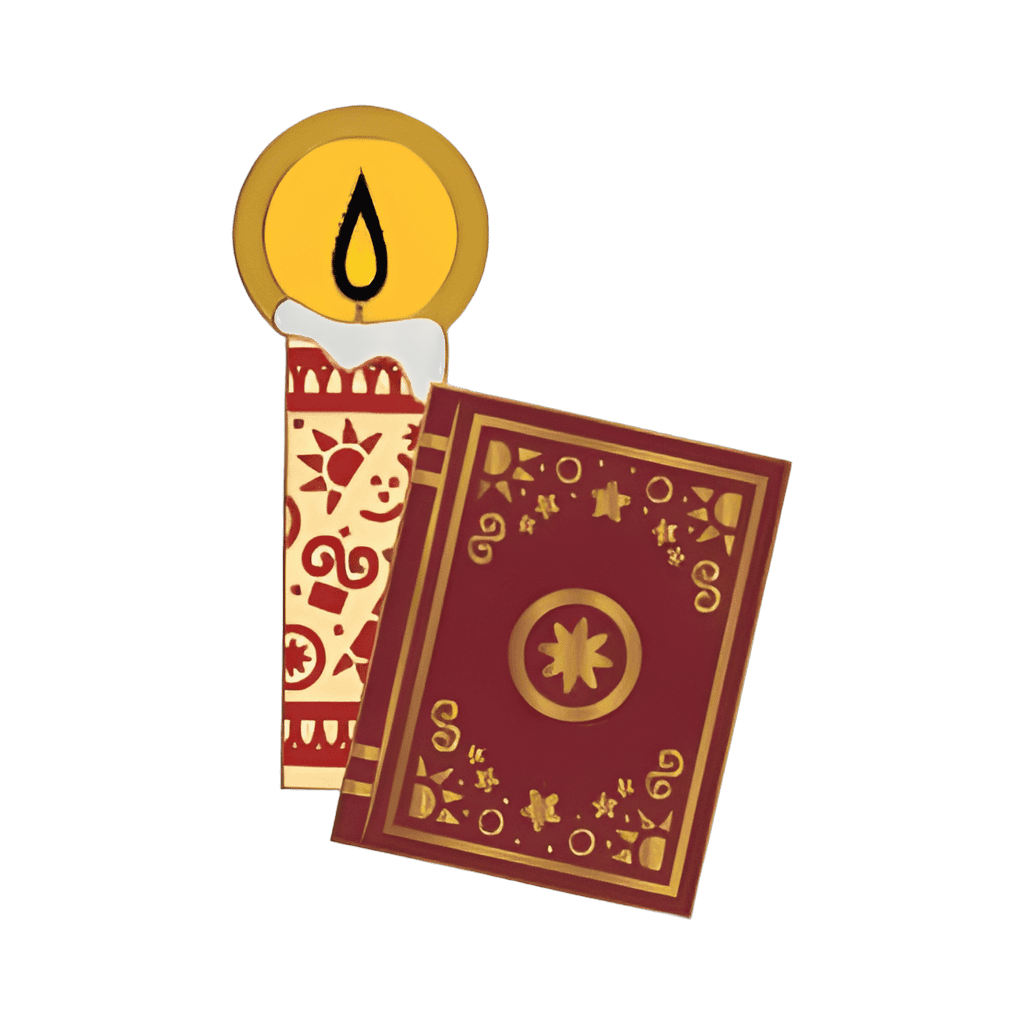 Spell Book and Candle Disney pin