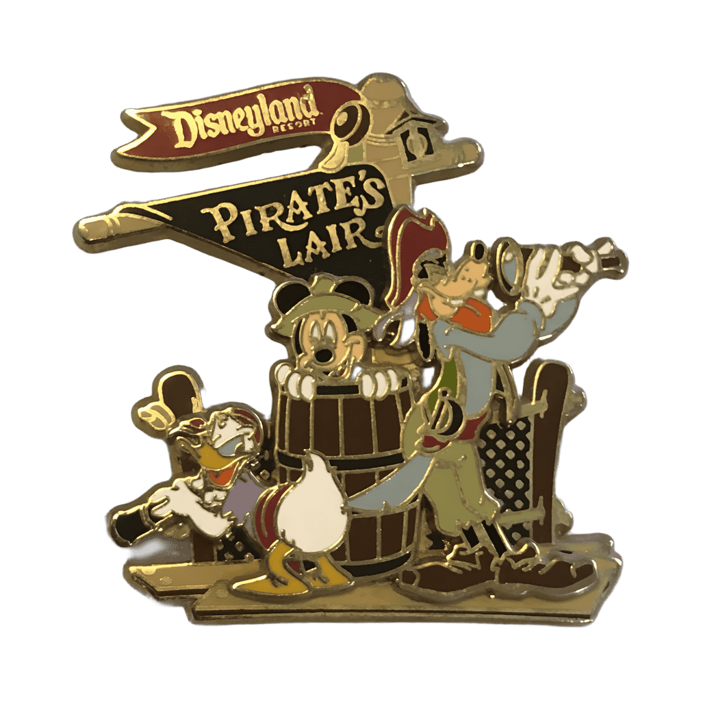 Donald, Mickey, and Goofy on Pirate's Lair Disney pin